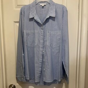 beachlunchlounge collection Blue Casual Button Down Shirt
